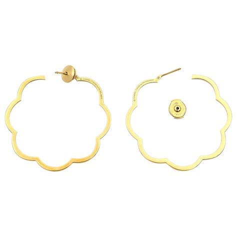 chanel camellia earrings replica|chanel inspired hoop earrings.